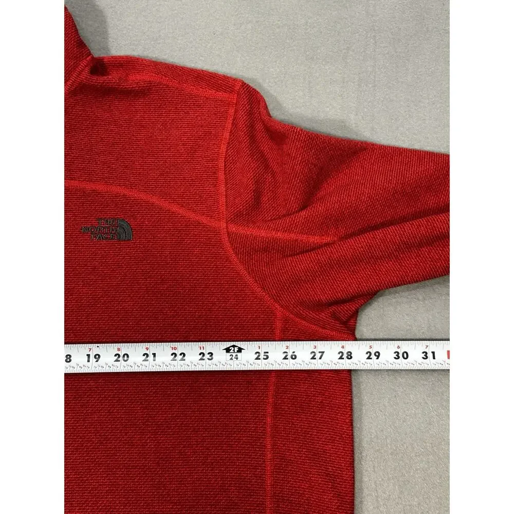 The North Face Men’s XXL Red Quarter Zip Fleece Pullover Jacket Sweater